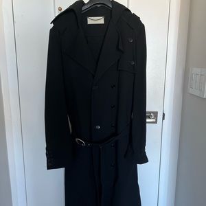 STUNNING Stella McCartney Black Wool Trench sz US 8-10 / IT 42